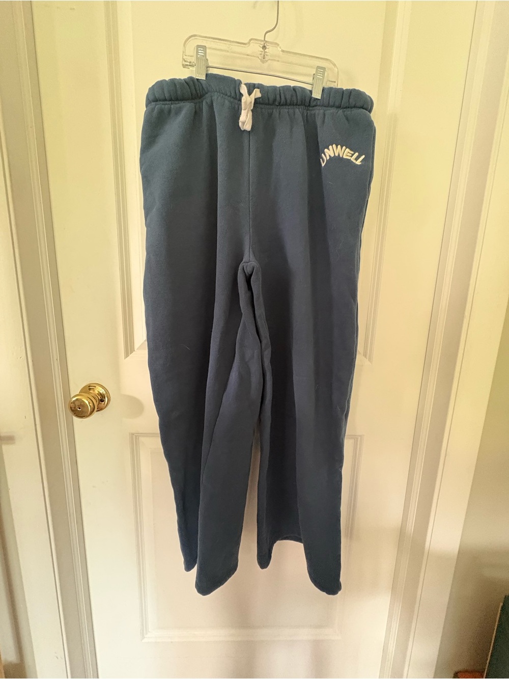 Women’s Unwell Blue Drawstring Joggers size large